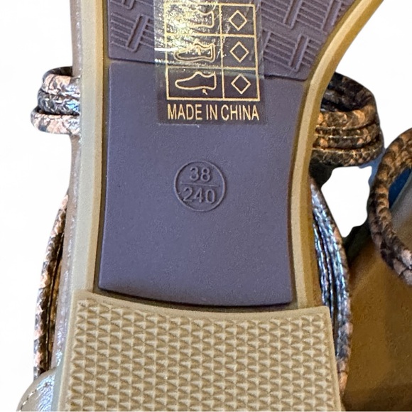 Earth Tone Gladiator Sandals w/ Strappy Woven Wrap Around Ankle & Zipper Detail - Picture 12 of 13